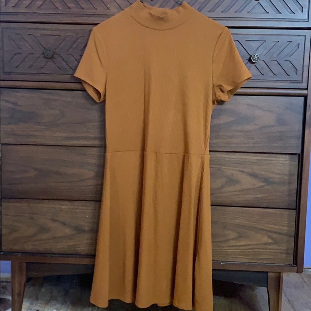 Mock-neck dress